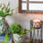 Ceramic Flower Vase with Floral Pattern
