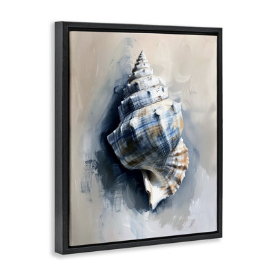  Classic Ocean Shell Floater Canvas Wall Art by Petal Prints Design