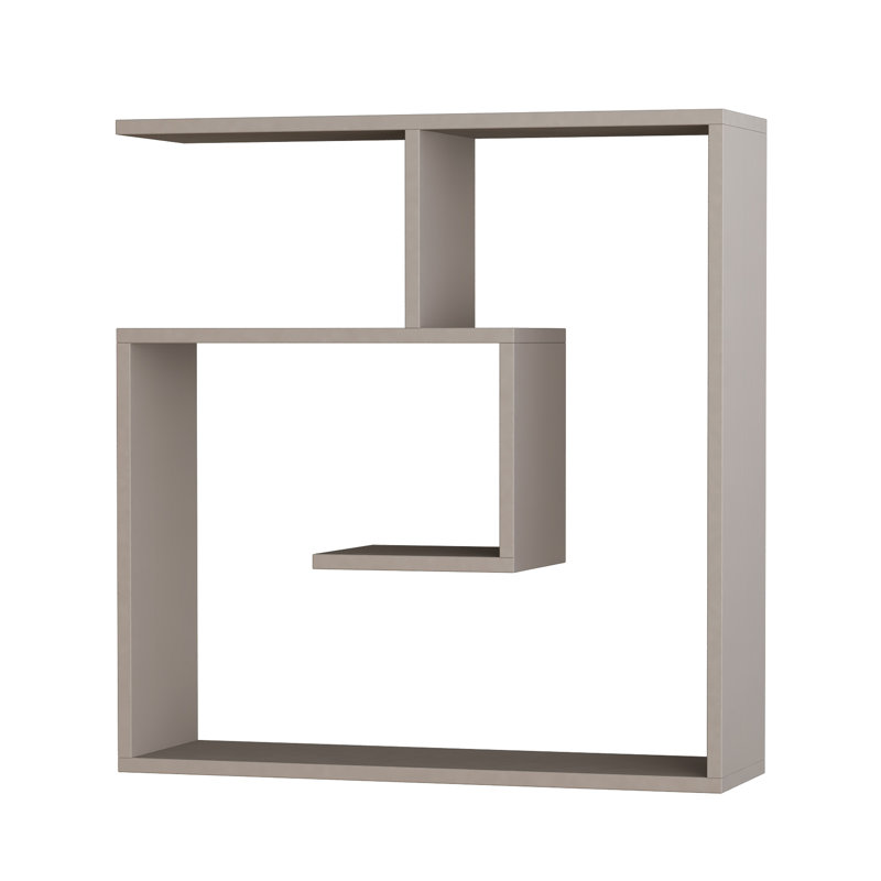 3 Piece Floating Shelf, Light Mocha