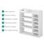 18 Pair Stackable Shoe Rack