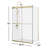 Spezia 60.6'' W 76'' H Semi-Frameless Rectangle Reversible Shower Enclosure