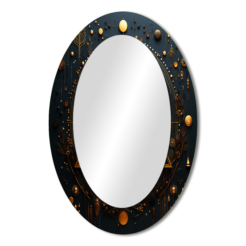 Miroir mural ovale antique, 36 po x 24 po