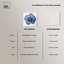 Décoration murale bleue sur toile Blue Brilliance II -2122777947-2122777951