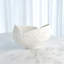 Bol asymétrique pointillé - blanc mat