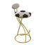 Tabourets de bar modernes rembourrés en forme de S (ensemble de 2 pièces)-1868522171