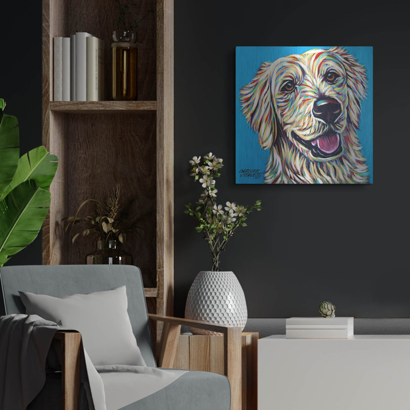 «Furry Dog Friend 1» par Carolee Vitaletti, H 24 po x l 24 po
