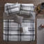Ensembles de literie à carreaux modernes, édredon en polyester ultra-doux avec coussins décoratifs, idéal pour les chambres à coucher