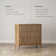 Commode 3 tiroirs avec structure en bois massif et détails cannelés