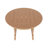 Vinnie 5-Piece Round Table Folding Highback Chair Dining Set-929656713