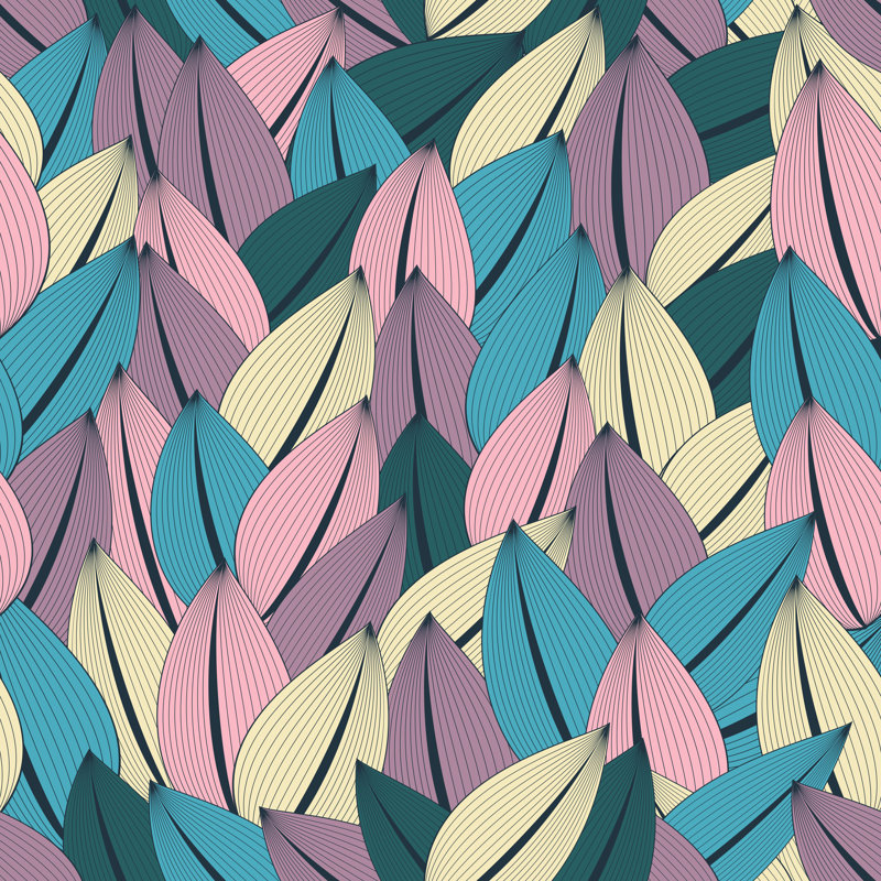 Cambrai Beautiful Fashionable Seamless Pattern - Wrapped Canvas Print, Blue/Pink/Cream, 122cm H x 122cm W x 3.8cm D