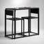 Steel Top Dining Set