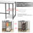 56.9" L Shaped Desk with Shelves Corner Computer Desk Large Table-1023504405