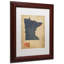 « minnesota map denim jeans style » par michael tompsett, impression encadrée-13608592-13608594-69759526