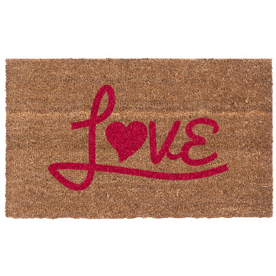 Non-Slip No Pattern Valentine's Day Doormat