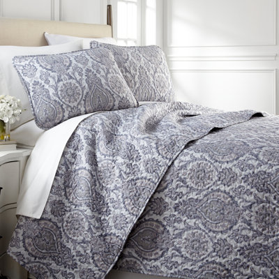 Boho Paisley Collection Microfiber Quilt Set