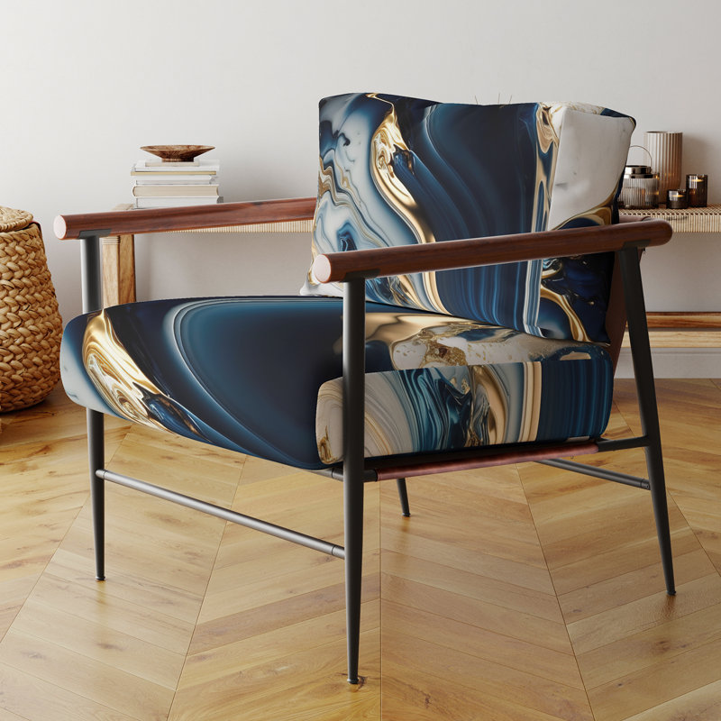 Fauteuil d'appoint Crofford, Noir, noir, noir, noir