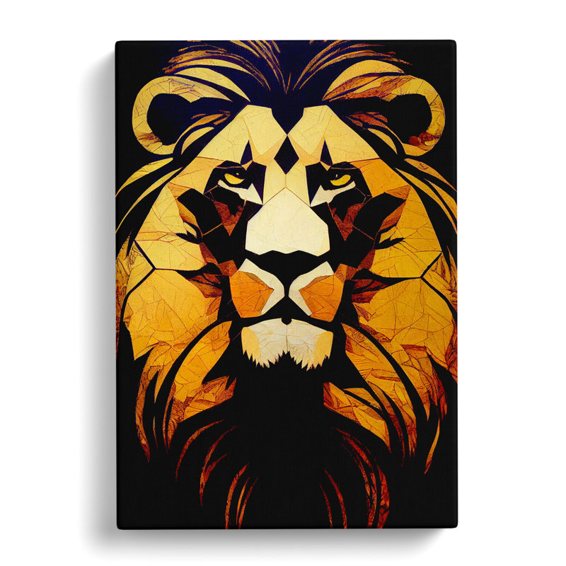 Lion Montage - Wrapped Canvas, 50cm H x 35cm W x 3cm D
