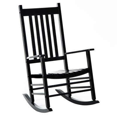 Malkia Outdoor Rocking Chair, Wood Rocking Chair