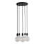 Phinney 5 - Light Black Cluster Pendant