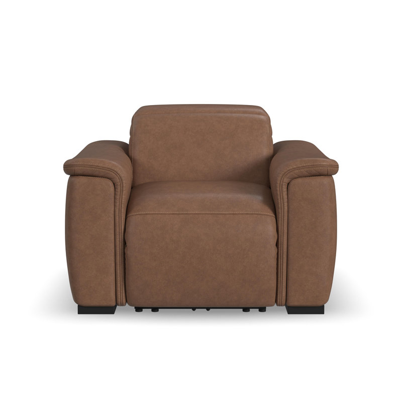 Fauteuil inclinable électrique avec repose-tête électrique Caldwell, Brun