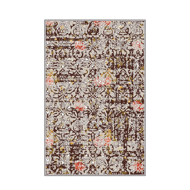 Tapis d'entrée de qualité supérieure, 2,6 x 9,8 pi | 100% polyester, hauteur de poils de 0,04 po | Antibactérien et antidérapant dessous | Lavable à la machine, impression numérique 3D | Conception tissée durable pour le salon et les entrées