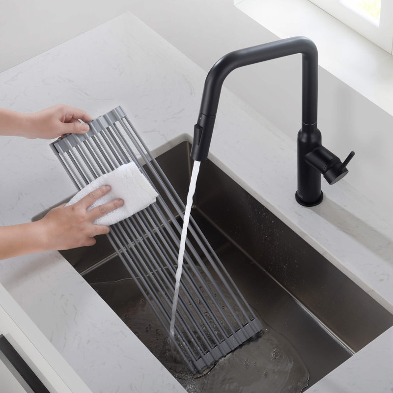 17" Stainless Steel Roll-Up Over-Sink Drying Rack