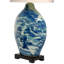 Lampe de table bleue 32 po Feuerstein