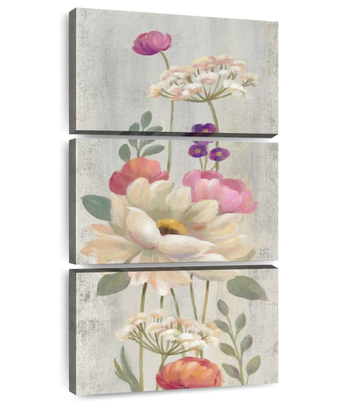 Retro Floral I, 80" H x 39" W