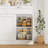 Breege 47.2"W Modern Sideboard Buffet Cabinet with Adjustable Shelf, Wood Storage Cabinet For Kitchen, Dining Room, Living Room, White-1823701233
