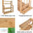 Freestanding Bamboo Spice Rack with Adjustable Racks