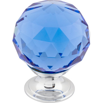 Clear Crystal 1 3/8" Diameter Round Knob