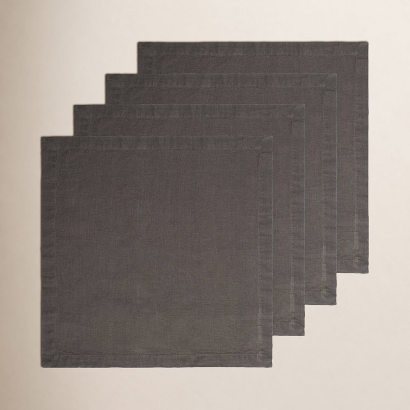 Linen Square Napkin, Slate