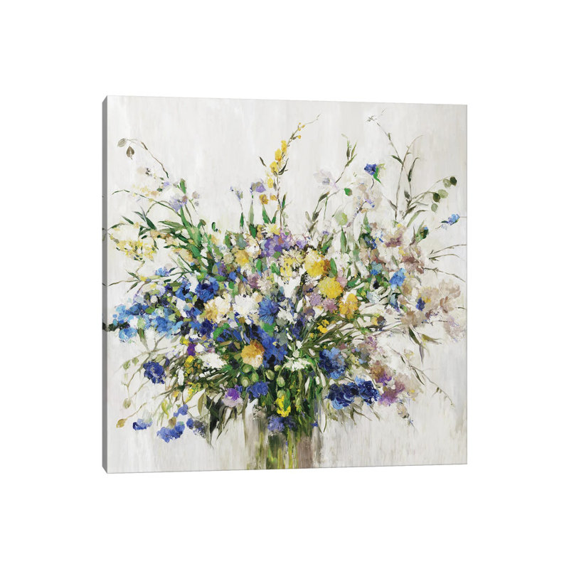 Wild Flower Bouquet par - Toile tendue, H 12 po x l 12 po x P 0,75 po