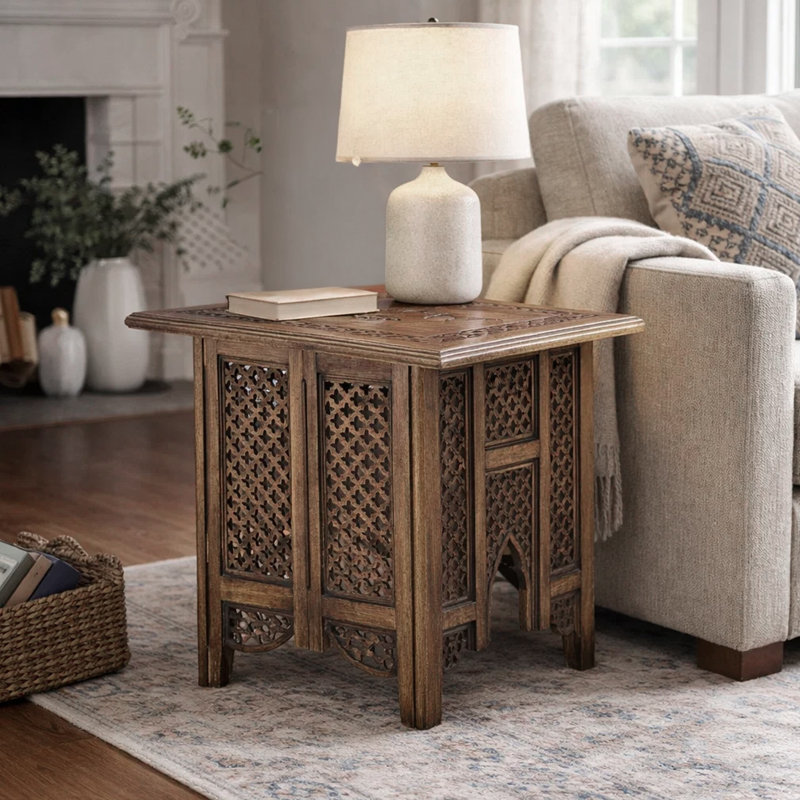 Lauver Solid Wood Foldable End table