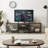 Pridgen TV Stand for 75 Inch TV with Power Outlets, Rustic Brown Entertainment Center with Open Storage Shelves for TVs up to 75 Inch, Industrial Media Console Table with Charging Station for Living Room, Bedroom, Apartment-1000237993-1000091455