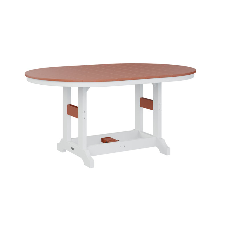 Table de bar Berlin Classic, H 39,5 po x l 44 po x P 64 po, Orange mangue