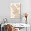 Avery Mid-Century brun abstrait II-108234598