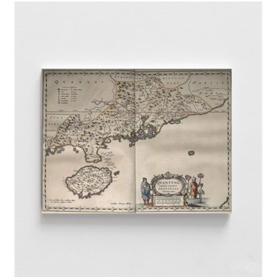 Novus Atlas Sinensis, 16 Provinces de Chine, de la Corée et du Japon, art mural asiatique, impression d'affiche de carte japonaise, décoration murale coréenne, décor chinois