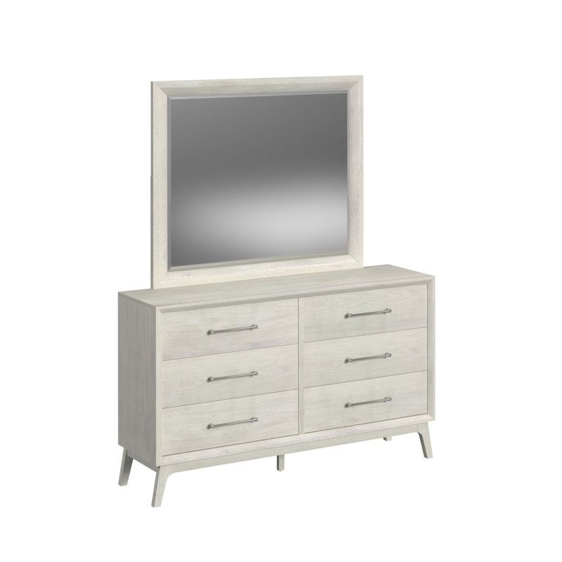 Ensemble commode et miroir Weathers en amande