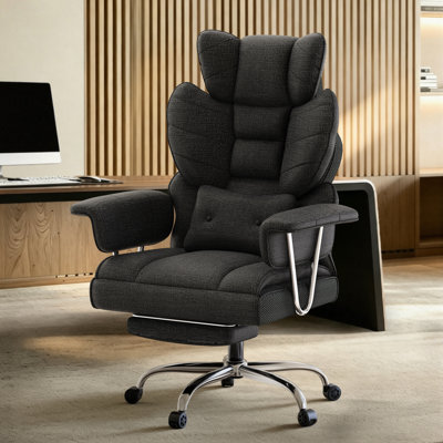 Executive Chair with Footrest, High Back Office Chair