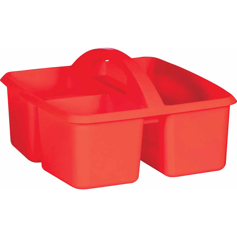 Ensemble de rangement de chevet en plastique avec rangement, Rouge