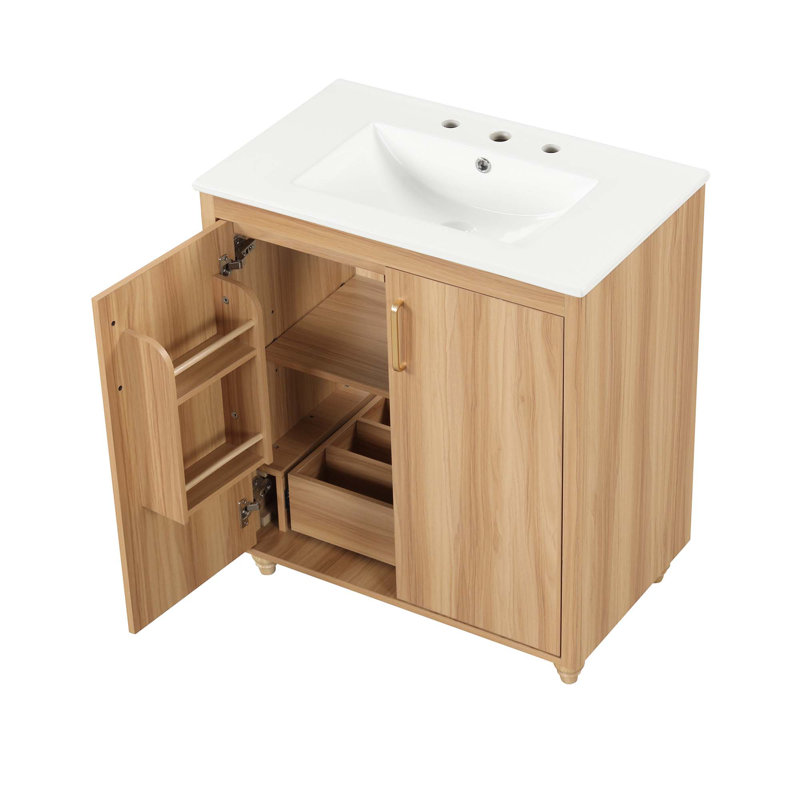 Meuble-lavabo multifonctionnel 30 po avec lavabo 30 po