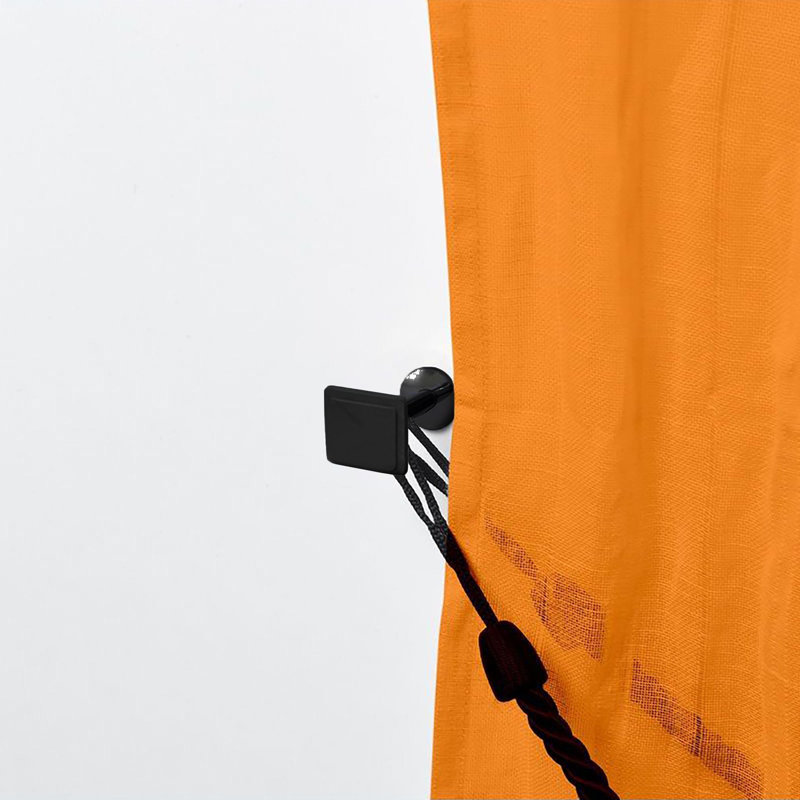 Curtain Holdback, Glossy Black