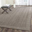 Tapis de couleur unie en sisal et en jute à tissage jacquard Fiske-25754677