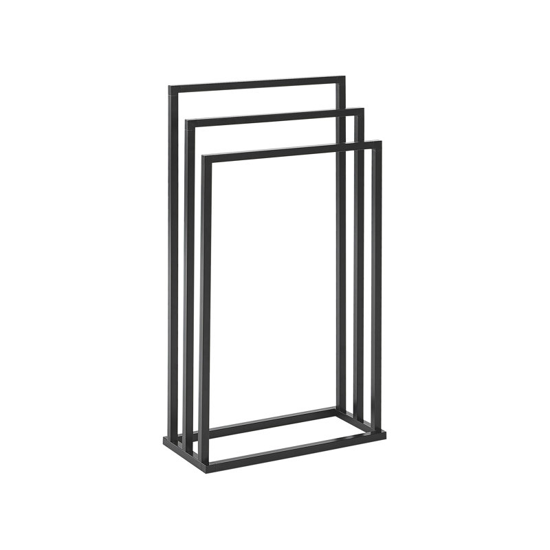 Aleyna 45 cm L Freestanding Towel Stand, Black