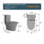 Toilette allongée une pièce-109542932