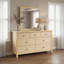Commode 7 tiroirs avec miroir Natural