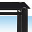 6 - Person Glass Top Four Leg Dining Set