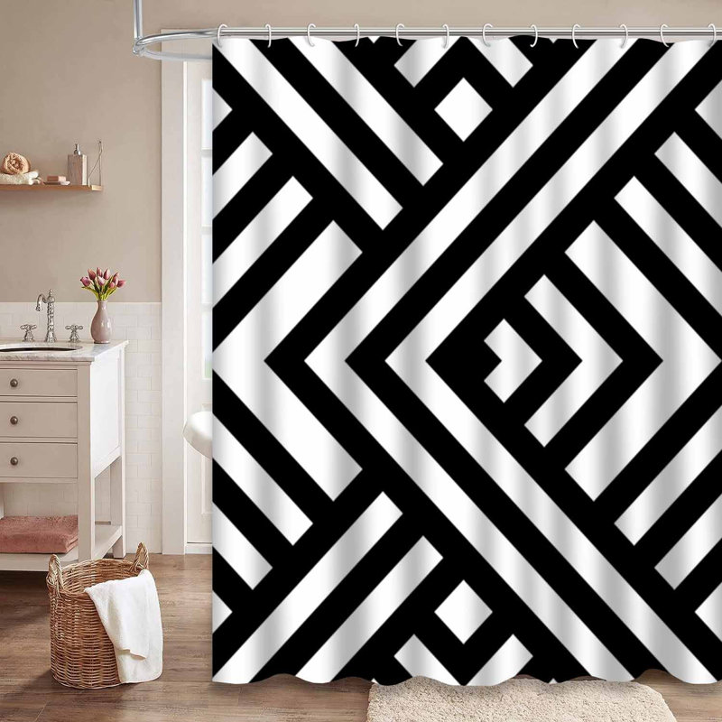 Rideau de douche Abstract, L 72 po x l 84 po