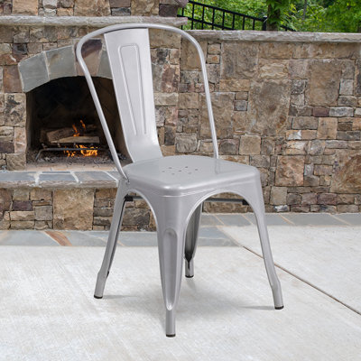 Lily Metal Stackable Side Chair 